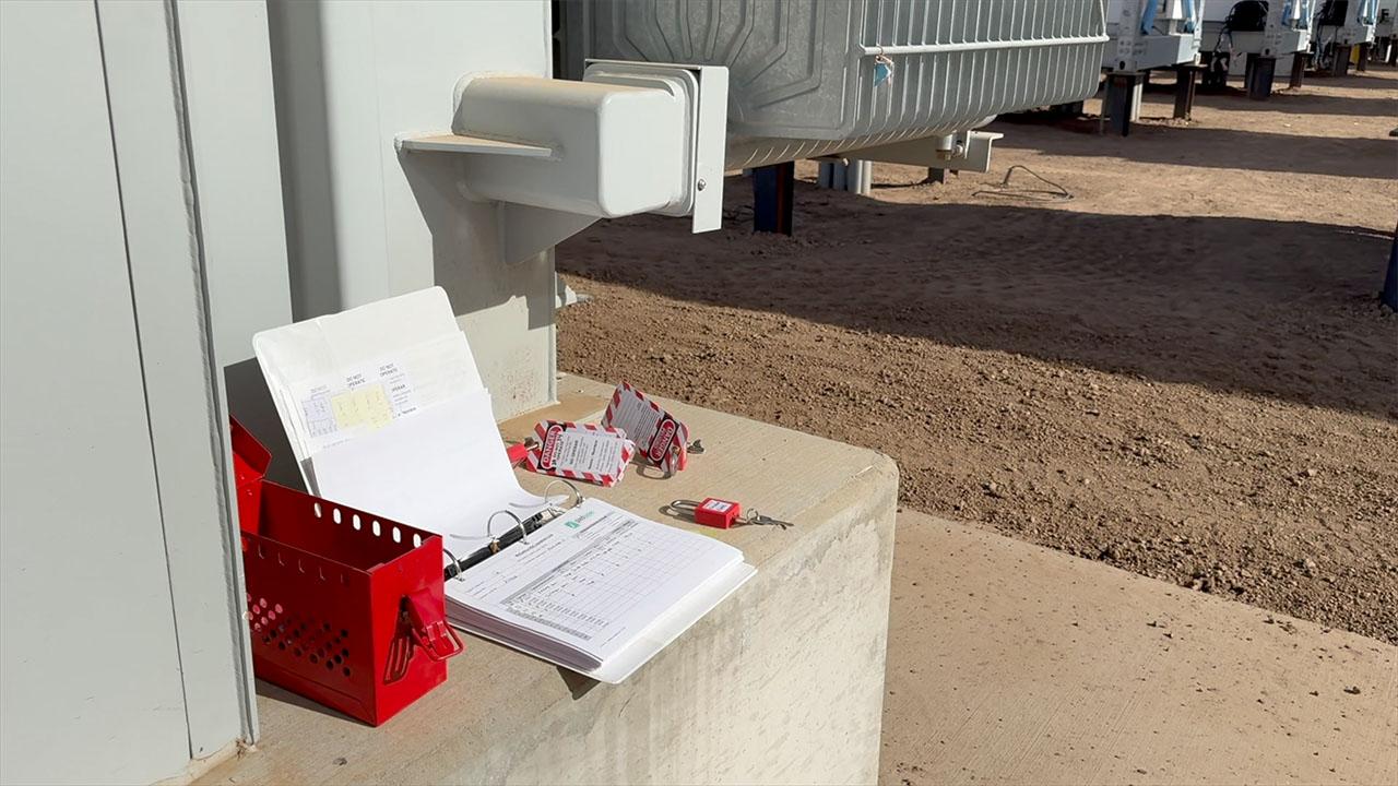 Paper hazardous energy control log used in traditional lockout tagout workflows